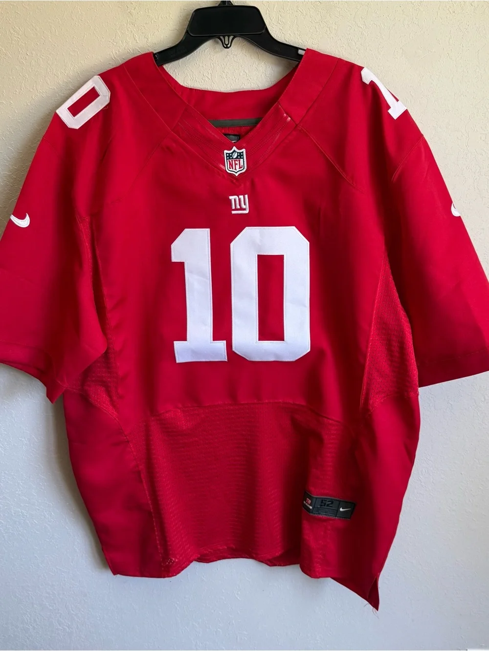 Men’s 52 NWT NFL Nike On Field New York Giants Eli Manning Sporty Gameday Jersey